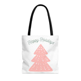 Happy Holiday Tote Bag, Reusable Canvas Tote Bags, Available in Different Size - Infinite Pack